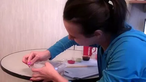 Nickel in toilet scene in a hot amateur sex video film