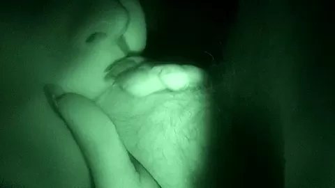 Angelina in slut sucks her lover's amateur dick in a forest