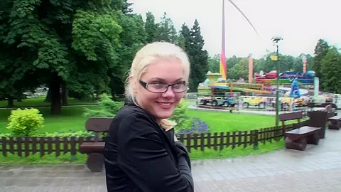 Ivanka in amateur porn video showing a blonde sucking cock
