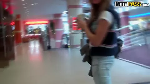 The guy is licking yogurt off his hot blonde girlfriend's body