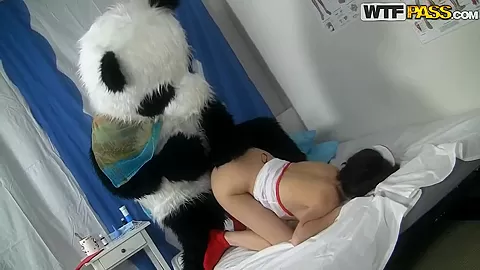 Dirty sex by Nene to cure a sick panda