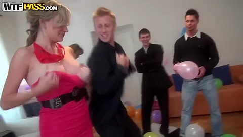 Really awesome teen 18+ orgy during a birthday party