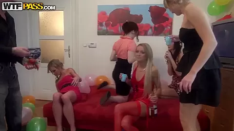 Really awesome teen 18+ orgy during a birthday party