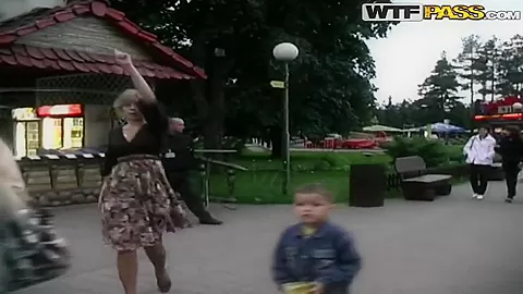 Sucking penis in public place is intriguing