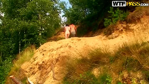 Summertime outdoor fucking action with babes in bikini
