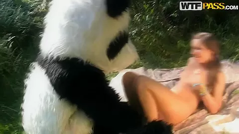 Wild and very dirty sex to award a hero panda