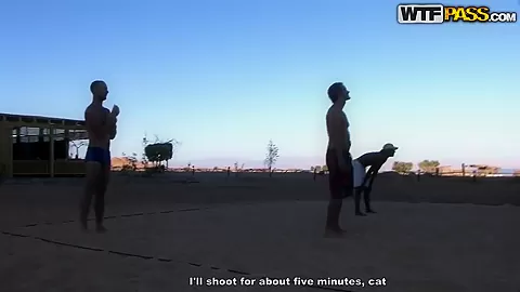 Hot travel sex movie at the beach from Egypt Day