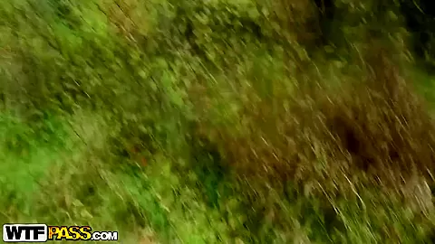 Wonderful teen 18+ slut Abi sucks cock for money in the forest