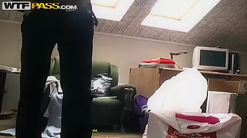 Sexy girl Logan is doing a deep blowjob in the night club