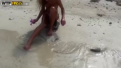 Wild adventures of a teen 18+ beautiful girl Tiffany on the island