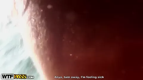 Abbey is fucking with stud inside the sea water