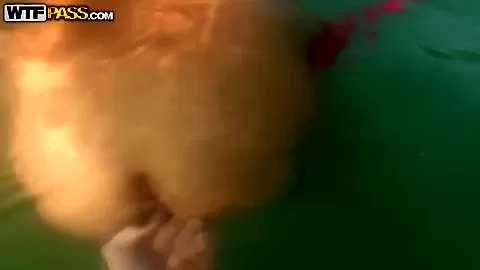 Abbey is fucking with stud inside the sea water