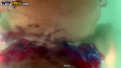 Abbey is fucking with stud inside the sea water