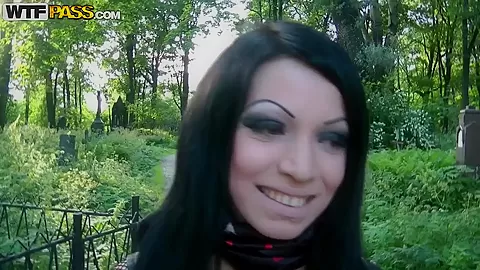 Dark black-haired lady's sense of indecency
