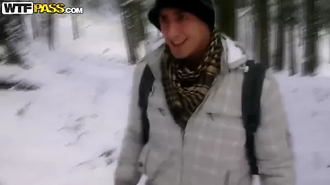 Sexy girlfriend Lory fantastic fuck in the snow