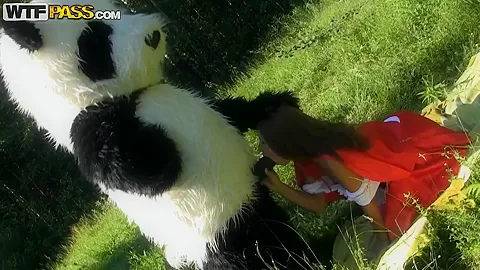 Perverted fuck with using fancy costumes