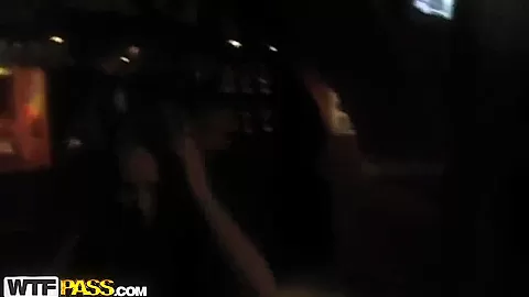 Dark haired babe Natasha does a nice pole dancing act