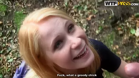Sexy blonde Yani decided to fuck with a stranger in the park