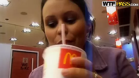 Krystinka uncovers her pussy and pisses