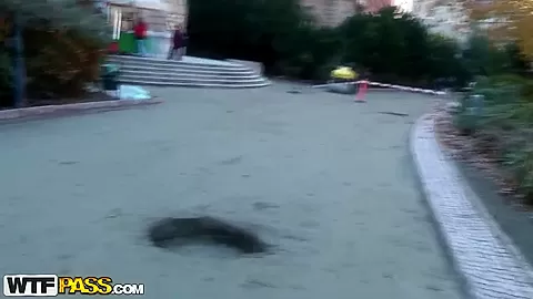 Blonde Dona wants public sex at the park to tame her wild urges
