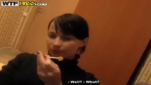 Hot Vikia gets teased and fucked with a lollipop