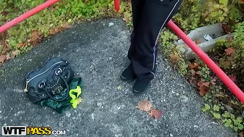 Sweet gal gets picked up and fucked