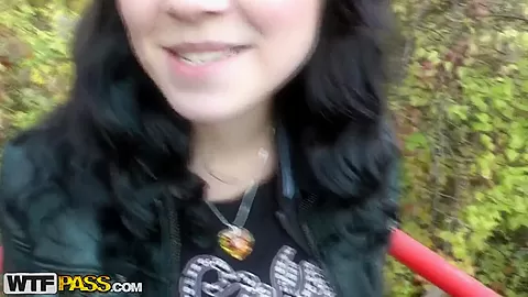 Sweet gal gets picked up and fucked