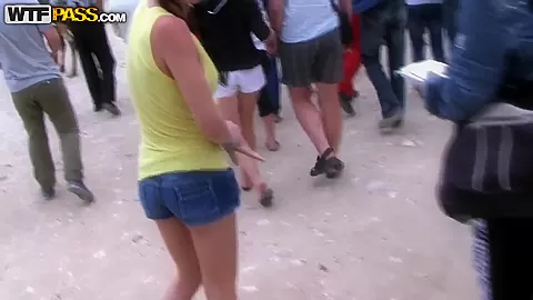 Beautiful Aurita sucking outdoors in Egypt