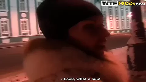 Sex lovers walking around the city are always glad to fuck