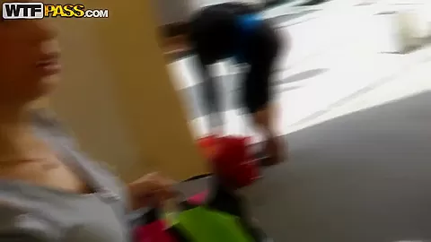 Beautiful blond babe Isis getting fucked after a walk at a museum