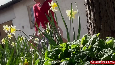 Doris Dawn in Leotard, Daffodils - FanCentro