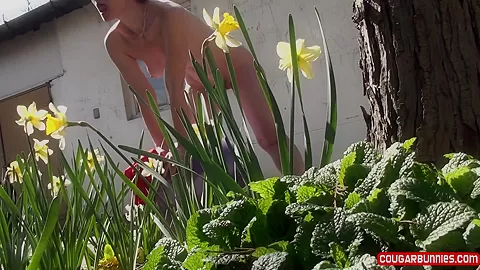 Doris Dawn in Leotard, Daffodils - FanCentro