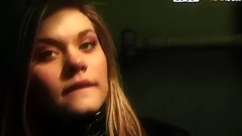 Sexy young and amateur couple fucks in the public place