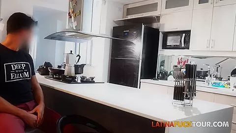 Hot Latina Maid Gargles On Huge Cock and Gets Pounded Into Submission