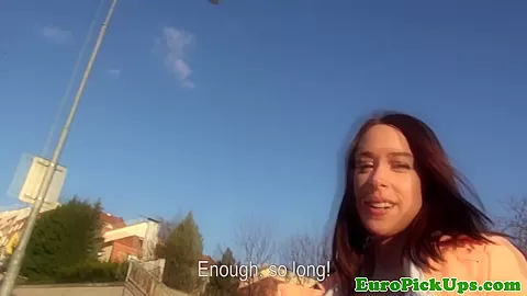 Public euro pulled and titfucked before sex