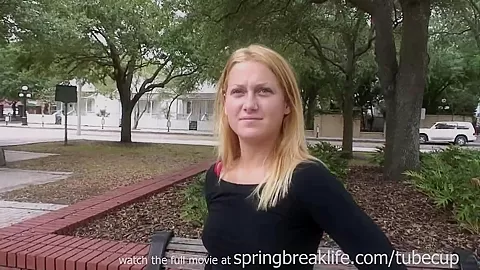 SpringBreakLife Video: Blonde Outdoor Flasher