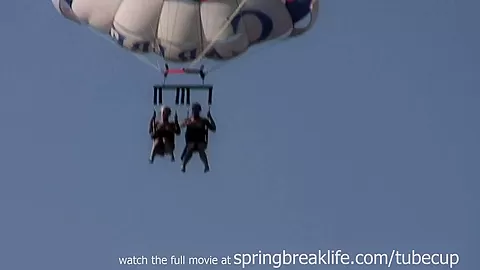 SpringBreakLife Video: Naked Parasailing