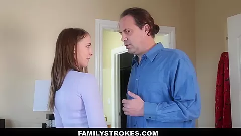 FamilyStrokes- Panty Sniffing Step-Dad By Hot Step daughter