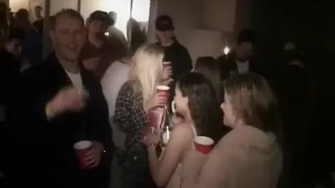Busty college whore takes cumshot