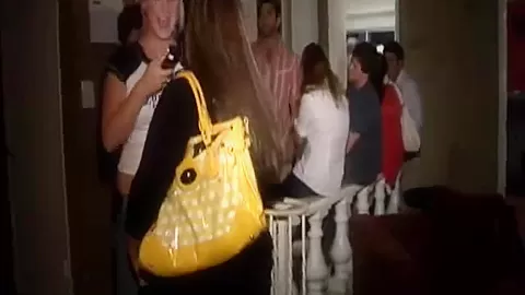 Partying teen 18+ lesbians eat pussy