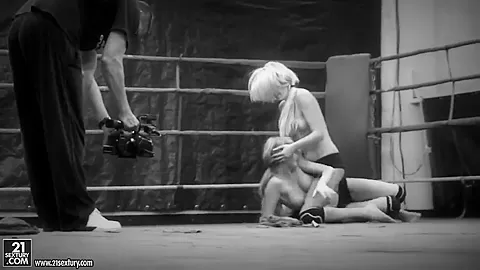 Black-and-white catfight video waits for you