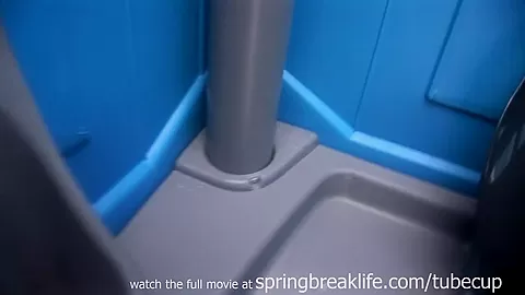 SpringBreakLife Video: Cute Brunette Flashing