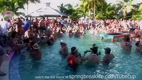 SpringBreakLife Video: Topless Pool Party