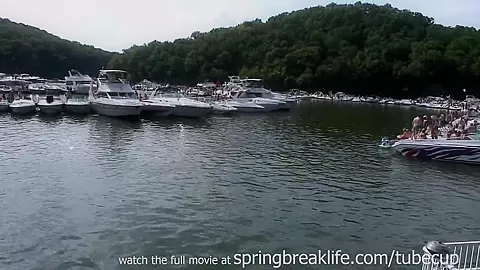 SpringBreakLife Video: Girls Flashing On The Lake