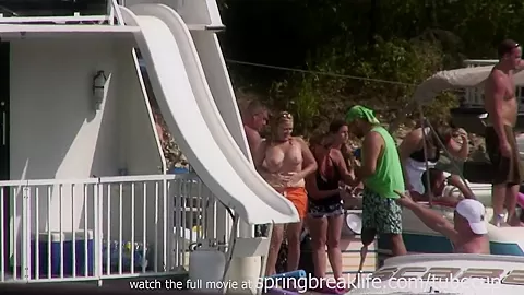 SpringBreakLife Video: Girls Flashing On The Lake