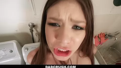 DadCrush - Hot teen 18+ Seduces Her Stepdad While Step moms Gone