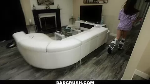 DadCrush - Hot teen 18+ Seduces Her Stepdad While Step moms Gone