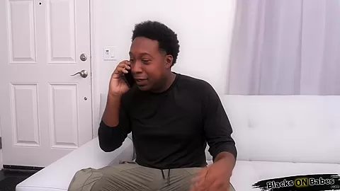 Busty redhead milf deepthroating black delivery guy as tip