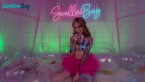 Swallowbay Pretty ballerina Lysagna Del Rey fucking on sex swing