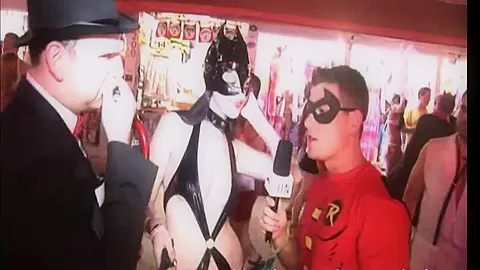 goofy guys interviewing naked girls on the streets
